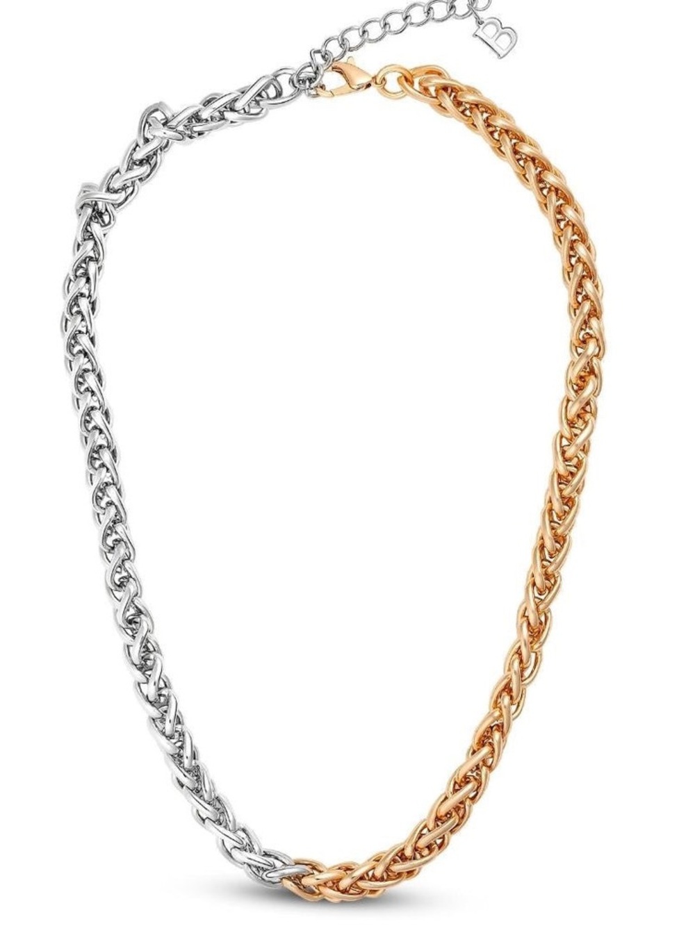 Two Tone Franco Chain 18K Gold Plated Unisex NWOT